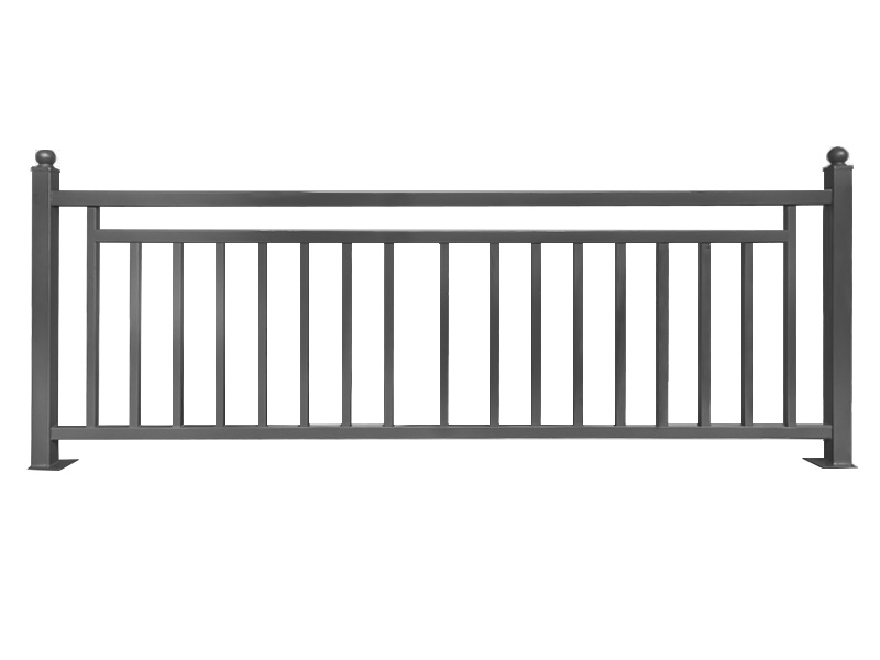 人行道道路鋅鋼圍欄圖片